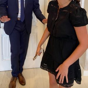 Black eyelet dress from Urban Outfitters